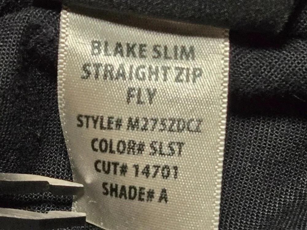 Hudson Brand Blake Slim Straight Blue Jeans Men’s 36 ~ RN 107906 Made in the USA
